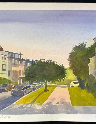 San Francisco Watercolor of West Clay Park by Lynn Sondag available at Avenue 12 Gallery