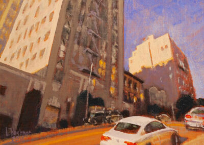 San Francisco Art Painting of Union Street by Lawrence Kushner