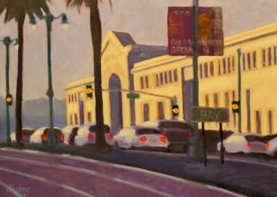 San Francisco Art Painting of Pier 35 the Embarcadero by Lawrence Kushner