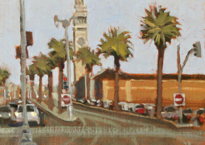 San Francisco Art Painting of the Ferry Building by Lawrence Kushner