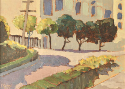 San Francisco Art Painting of Three Trees by Lawrence Kushner