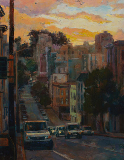 Painting of San Francisco evening light