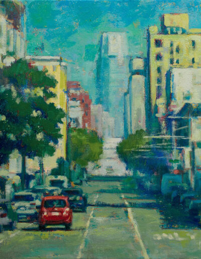 San Francisco painting with Salesforce Tower