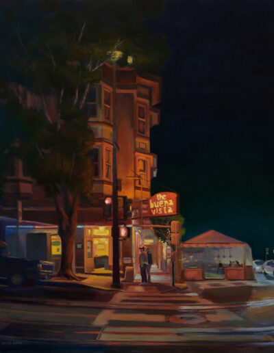 The Buena Vista Cafe at Night San Francisco Oil painting