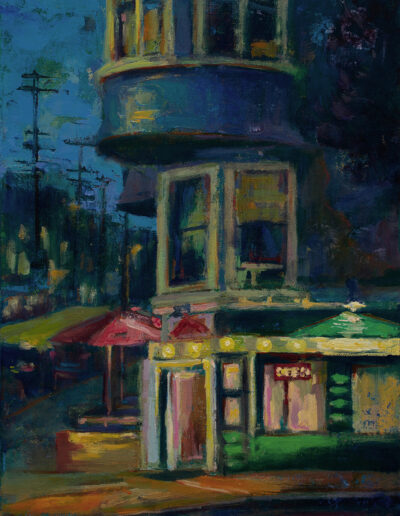 San Francisco night scene painting