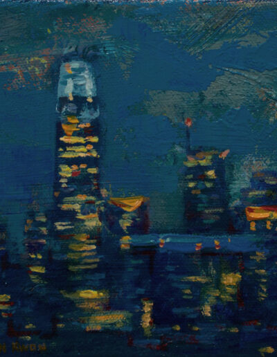 Salesforce Tower San Francisco small oil painting