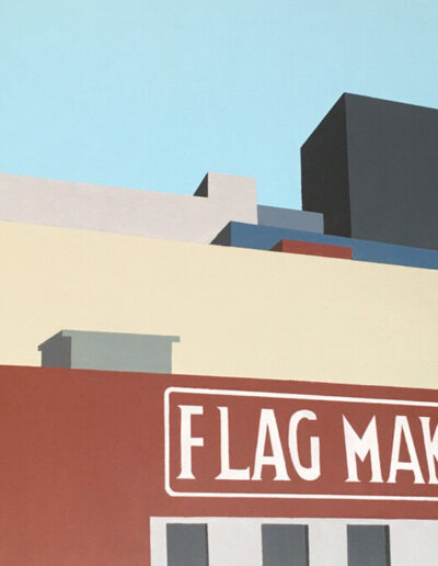 View from behind SFMOMA San Francisco Painting