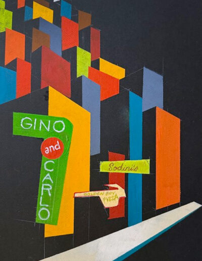 Telegraph Hill Gino and Carlo, Sodini's, Golden Boy Pizza San Francisco Painting