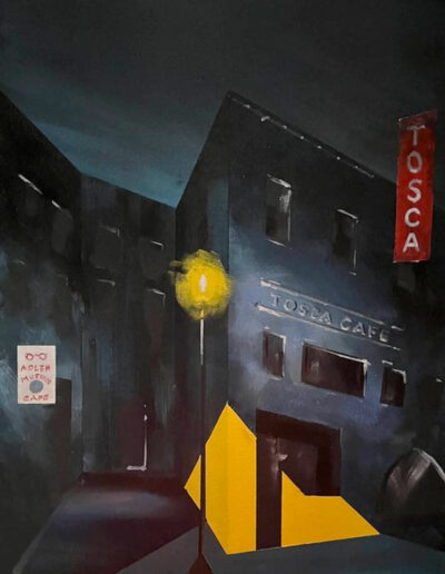 Saroyan Lane, North Beach San Francisco painting